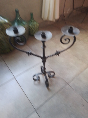 Candelabro De Hierro Forjado