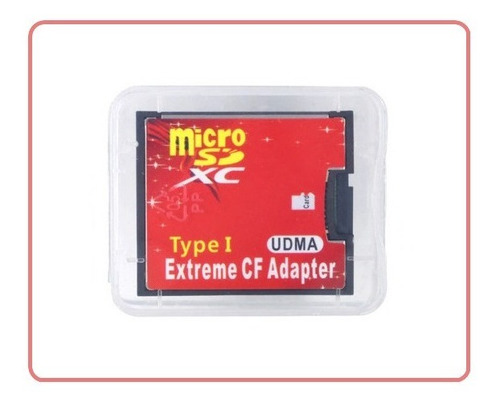 Adaptador Cartão De Memória Compact Flash Cf X Micro Sd