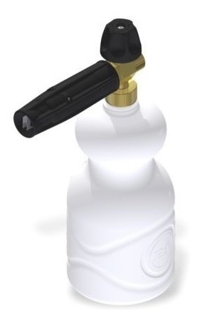 Imagen 2 de 9 de Espumador Italiano Para Hidrolavadora Industrial De Bote Uso Rudo Italiano Espuma Tipo Nieve Con Conexiones Rápidas 1/4