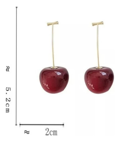 Aretes De Cereza Pendientes Cherry Kawaii