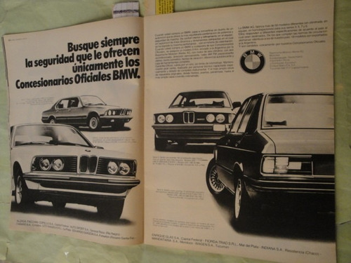 Publicidad Bmw Serie 3 - 5 - 6 - 7 Coupe Y Sedan Año 1980