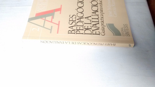 Imagen 2 de 5 de Bases Pedagogicas De La Evaluacion Jose Manuel Garcia Ramos