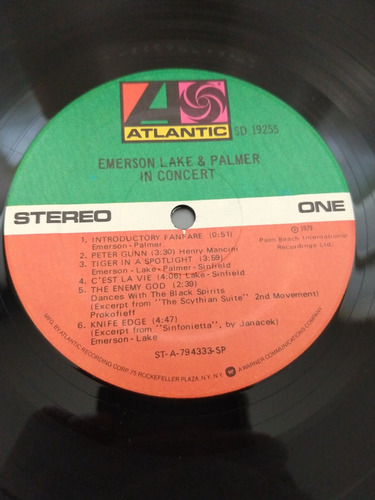 Emerson Lake & Palmer In Concert (Usado)