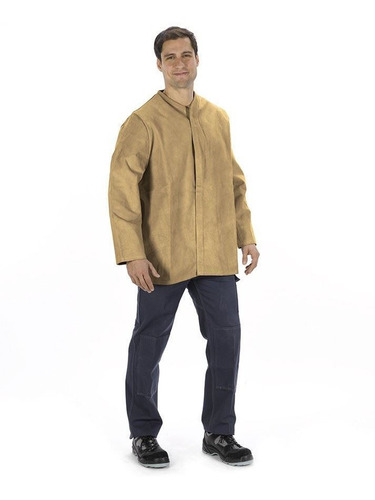 Chaqueta Soldador Natural Cierre Velcro T:g Juba- Ynter Indu