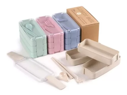 Topper De Plástico Para Lunch Box Cubiertos Portaviandas 6pz