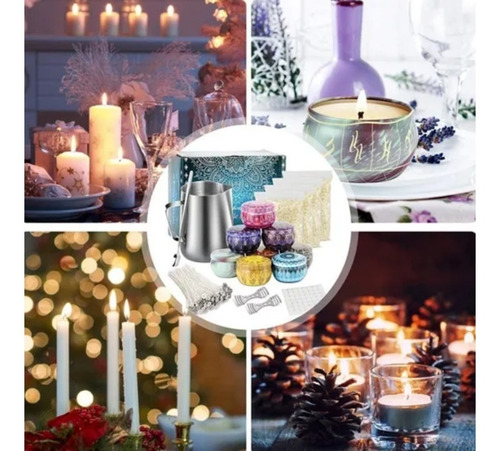 Kit Fabricación Velas Aromáticas De Bricolaje Todo Incluido