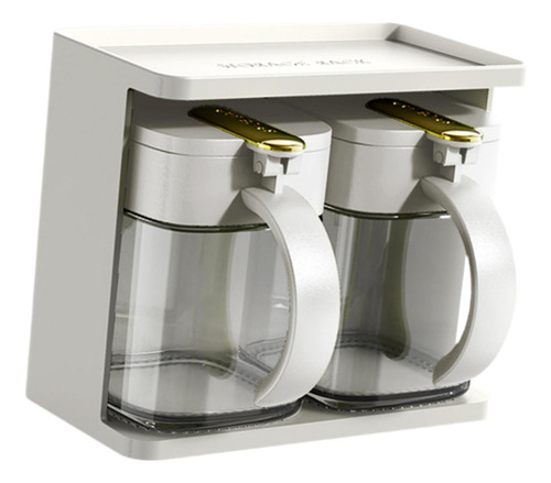 Juego De Organizador De Condimentos De Cocina Moderno Blanco