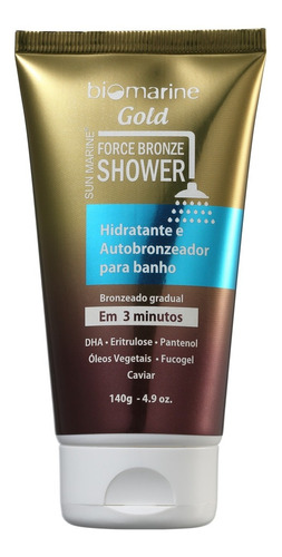 Biomarine Force Bronze Shower - Autobronzeador 140g Blz