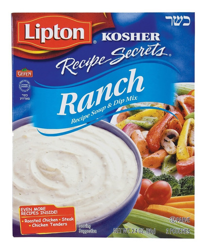 Sopa Instantánea Sabor Ranch Kosher Lipton Usa