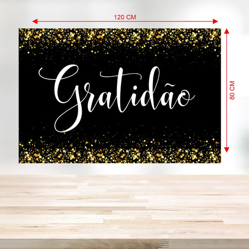 Panel de fiesta infantil Gratitude, lienzo resistente con ojales