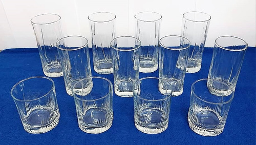 Set De Vasos De Vidrio Para 4 Personas