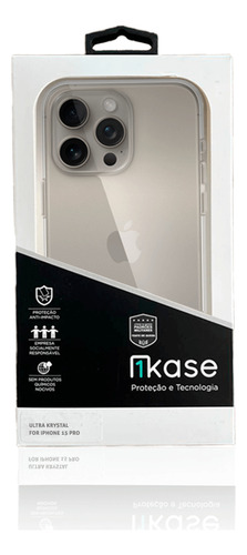 Capa Para iPhone 15 Pro 1kase Ultra Krystal