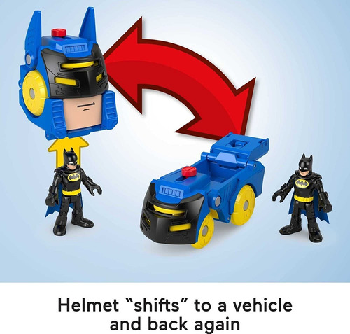 D C Super Friends Figura Batman Se Transforma En Batimóvil