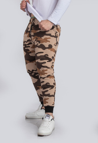 Imagen 8 de 9 de Pack 2 Pantalones Joggers Camuflado Tactico Moda Militar A66