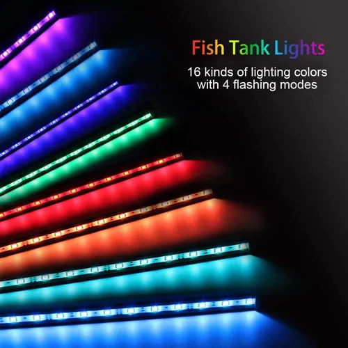 Luz Led Sumergible Para Acuarios Mq 36 In, 13w Color Chan...