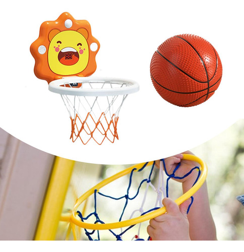 Mini Aro De Baloncesto Juguete De Baño Juguete Amarillo
