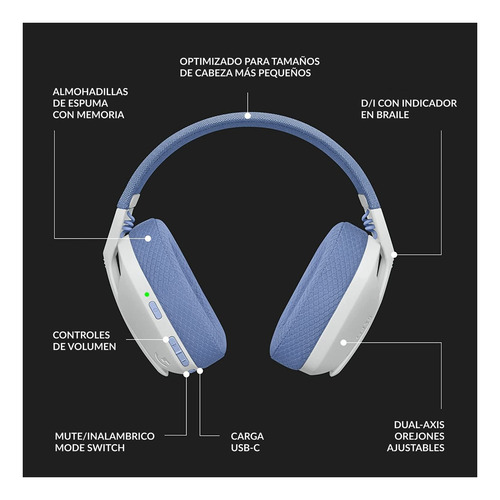Auriculares Gamer Inalámbricos Logitech G G Series G435 G435