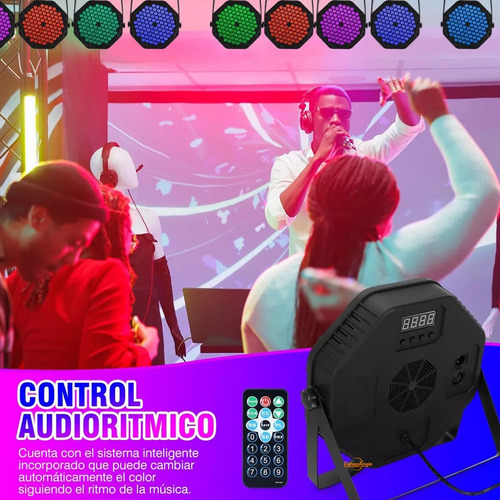 Foco Par Led Slim 84x3w Rgb 3 En 1 Luces De Fiesta Eshopangie
