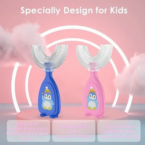 Wv Cepillos De Dientes Para Niños En Forma De U De 360°, 8