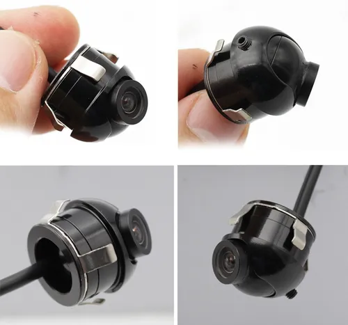 comprar Mini Câmera Ré\u002Ffrontal Ajustável Estacionamento Automotiva