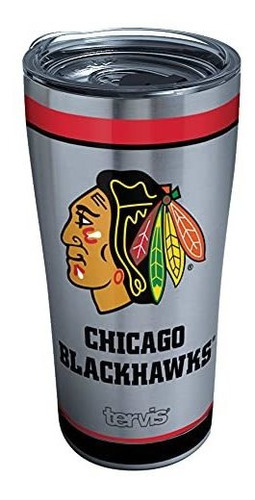 Blackhawks Nhl Chicago Vaso Térmico 20 Oz Tradición D...