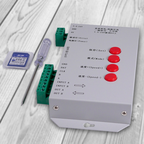 Controladora Led Rgb T1000 Para 2048 Módulos + Tarjeta Sd