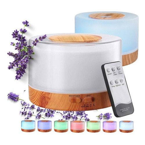 Kit Difusor De Aromas E Purificador + 3 Óleos Essenciais Cor Branco 127/220v
