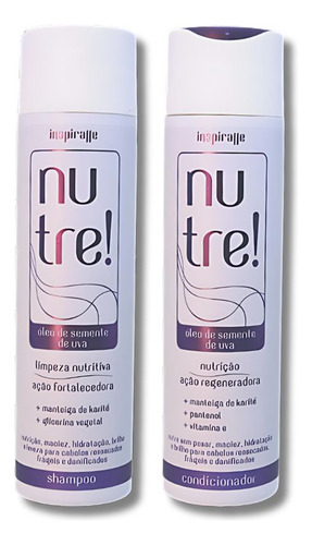 Shampoo Condicionador Nutre Óleo Semente Uva Inspiralle250ml