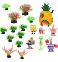 Comprar 20 Pcs Acuario Pecera Planta Artificiale y Resina Decorativo Color Multicolor