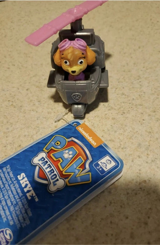 Vehículo Paw Patrol Skye Cachorro Con Ruedas 6cm Original