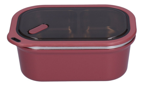 Caja Bento De Acero Inoxidable De 1,2 L, Doble Capa, Sellada