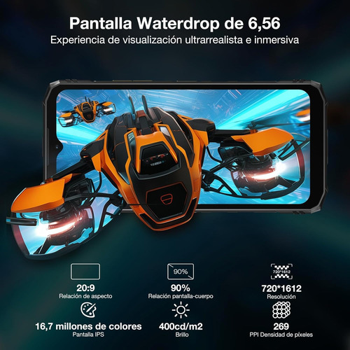 Doogee Blade10 Pro Celular 16gb Ram+256gb Rom Cámara 50mp 6.56 Pantalla 5150mah Nfc/bluetooth Wi-fi/tipo C Android 14