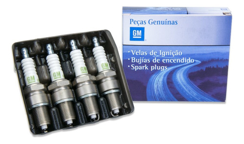 Jogo De Velas Gm Todos 1.0 Flex Original Gm Kit932309261