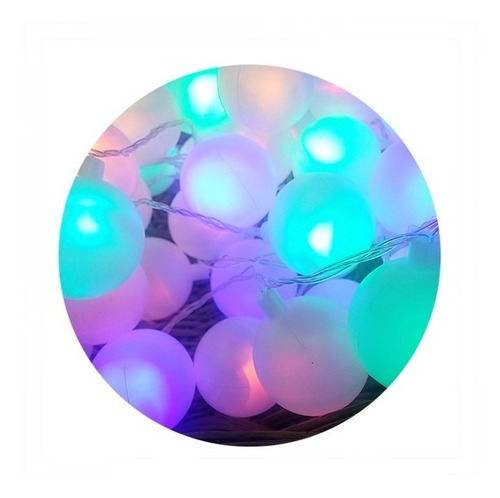 Guirnalda Luces Bolas Grandes Led Multicolor Deco Navideña