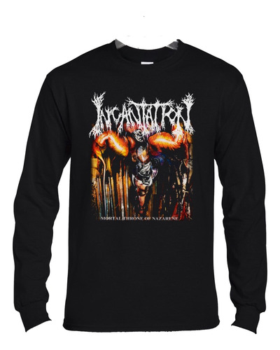 Polera Ml Incantation Mortal Throne Of Nazarene Metal Abomin