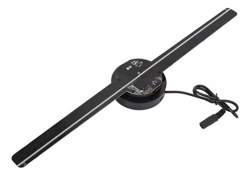 Ventilador Holográfico 3d Led Negro Proyector De Imag