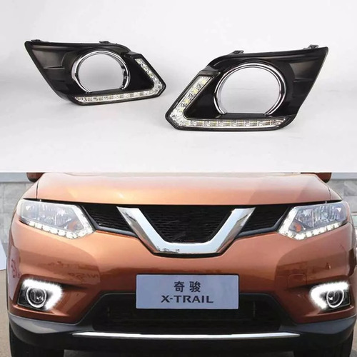 Biseles Drl Nissan X-trail 2015 - 2017 Led Ambar/blanca