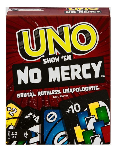 Uno Juegos De Cartas No Mercy Apto For Mayores De 7 Años