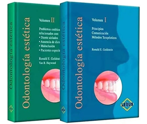 Oferta Libros  Odontología Estética 2 Tomos Color  Goldstein