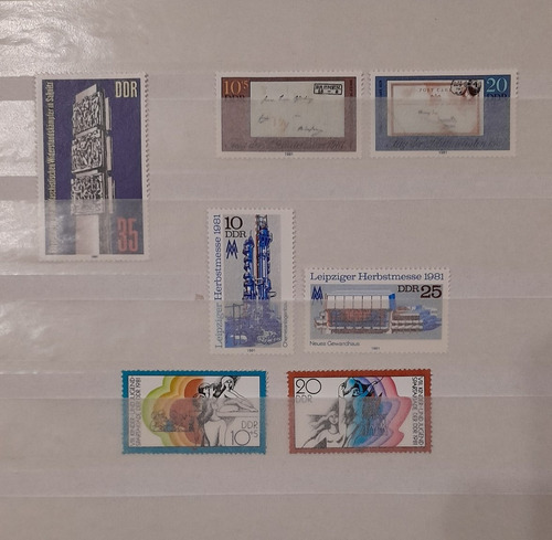 Estampillas Alemania Ddr. 3 Series Completas Nuevas Mnh 1981