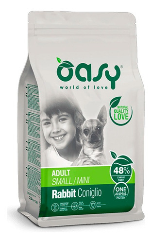 Oasy Monoproteico Adult Small/mini Rabbit 2,5 Kg / Perros