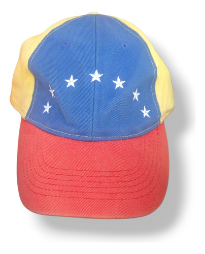 Gorra Tricolor De Venezuela Con 7 Estrellas 