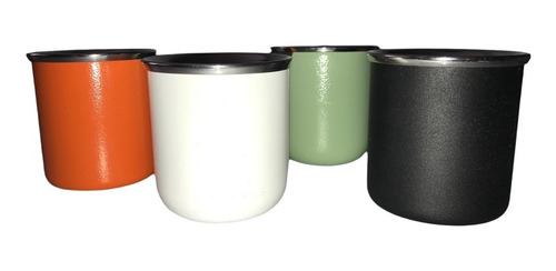 Imagen 4 de 4 de Mate De Acero + Bombilla Colores Lisos
