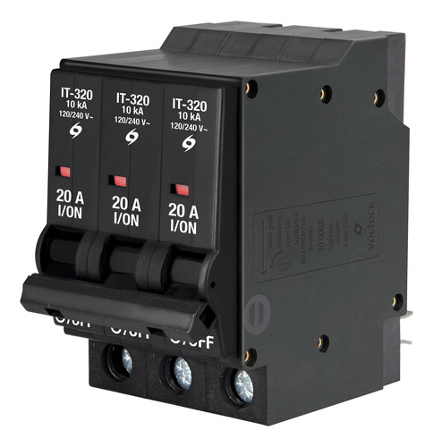Interruptor Termo Magnético 3 Polos 20 A Volteck