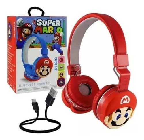 Audífonos Bluetooth Super Mario Bros Inalámbricos Originales