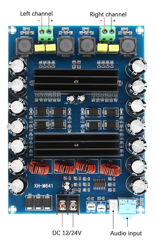 Placa Amplificadora Digital Dc 12v 24v Tpa3116d2 2*150w 2