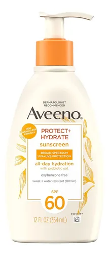 Aveeno Protect + Hydrate Sunscreen Loción Corporal Hidrat...