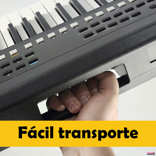 Organo Teclado 5/8 Sensitivo Banco Fuente Pie Funda Ek61208
