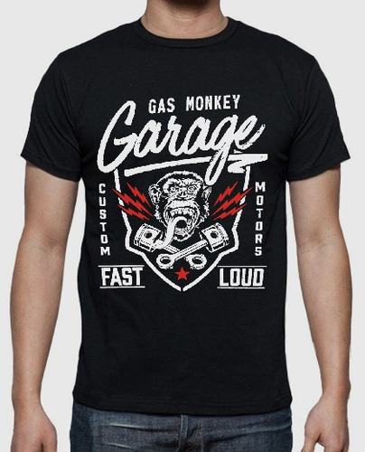 Playera Gas Monkey Garage Autos Tunning Tv #5 Envio Gratis