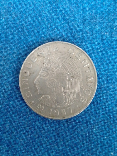 Moneda Mexicana 50 Cent. 1967